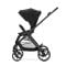 Carucior set 2 in 1, Lorelli Venice, cos landou individual, cadru din aluminiu, sezut reversibil, pana la 22 Kg, Black