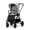 Carucior set 2 in 1, Lorelli Venice, cos landou individual, cadru din aluminiu, sezut reversibil, pana la 22 Kg, Grey