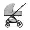 Carucior set 2 in 1, Lorelli Venice, cos landou individual, cadru din aluminiu, sezut reversibil, pana la 22 Kg, Grey
