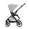 Carucior set 2 in 1, Lorelli Venice, cos landou individual, cadru din aluminiu, sezut reversibil, pana la 22 Kg, Grey