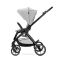 Carucior set 2 in 1, Lorelli Venice, cos landou individual, cadru din aluminiu, sezut reversibil, pana la 22 Kg, Grey