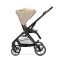 Carucior set 2 in 1, Lorelli Venice, cos landou individual, cadru din aluminiu, sezut reversibil, pana la 22 Kg, Beige