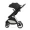 Carucior set 2 in 1, Lorelli Aspen, transformabil, set adaptori cos auto inclus, pana la 22 kg, Black