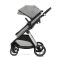 Carucior set 2 in 1, Lorelli Aspen, transformabil, set adaptori cos auto inclus, pana la 22 kg, Grey