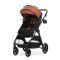 Carucior set 2 in 1, Lorelli Aspen, transformabil, set adaptori cos auto inclus, pana la 22 kg, Picante