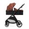 Carucior set 2 in 1, Lorelli Aspen, transformabil, set adaptori cos auto inclus, pana la 22 kg, Picante