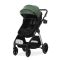 Carucior set 2 in 1, Lorelli Aspen, transformabil, set adaptori cos auto inclus, pana la 22 kg, Green