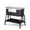 Patut Co Sleeper, Lorelli Millie, inaltime reglabila 7 pozitii, sistem antireflux, plasa de tantari, saltea inclusa, Black