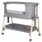 Patut Co Sleeper, Lorelli Millie, inaltime reglabila 7 pozitii, sistem antireflux, plasa de tantari, saltea inclusa, Grey