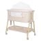 Patut Co Sleeper, Lorelli Millie, inaltime reglabila 7 pozitii, sistem antireflux, plasa de tantari, saltea inclusa, Beige