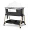 Patut Co sleeper copii, Lorelli Layla, 2 in 1, cu latura pliabila, reglabil pe inaltime, sistem anti-reflux, Black