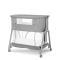Patut Co sleeper copii, Lorelli Layla, 2 in 1, cu latura pliabila, reglabil pe inaltime, sistem anti-reflux, Grey
