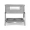 Patut Co sleeper copii, Lorelli Layla, 2 in 1, cu latura pliabila, reglabil pe inaltime, sistem anti-reflux, Grey