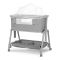 Patut Co sleeper copii, Lorelli Layla, 2 in 1, cu latura pliabila, reglabil pe inaltime, sistem anti-reflux, Grey