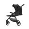 Carucior pentru nou-nascut, Lorelli Noir, sistem de pliere cu o singura mana, pana la 22 kg, Black 