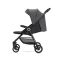Carucior pentru nou-nascut, Lorelli Noir, sistem de pliere cu o singura mana, pana la 22 kg, Grey