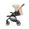 Carucior pentru nou-nascut, Lorelli Noir, sistem de pliere cu o singura mana, pana la 22 kg, Beige