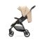 Carucior pentru nou-nascut, Lorelli Noir, sistem de pliere cu o singura mana, pana la 22 kg, Beige