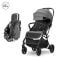 Carucior sport, Lorelli Minori, sistem de pliere cu o singura mana, spatar reglabil cu mecanism, husa textila UV 50+, Grey