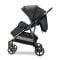 Carucior pentru gemeni, Lorelli Duo, pana la 22 kg , cadru din aluminiu, spatar reglabil pozitii multiple, geanta inclusa, Black