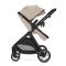 Carucior set 2 in 1, Lorelli Aspen, transformabil, set adaptori cos auto inclus, pana la 22 kg, Cappuccino