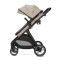 Carucior set 2 in 1, Lorelli Aspen, transformabil, set adaptori cos auto inclus, pana la 22 kg, Cappuccino