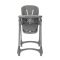 Scaun de masa, Lorelli Tummy Time, reglabil multiple pozitii, roti din silicon, Grey