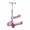 Trotineta pliabila, Lorelli Swiftie, pana la 50 kg, roti din silicon cu leduri colorate, Pink