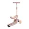 Trotineta, Lorelli Jetster Plus, pana la 20 kg, scaun pliabil si reglabil 4 pozitii, roti din silicon cu leduri colorate, Beige