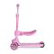 Trotineta, Lorelli Jetster Plus, pana la 20 kg, scaun pliabil si reglabil 4 pozitii, roti din silicon cu leduri colorate, Pink