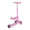 Trotineta, Lorelli Jetster Plus, pana la 20 kg, scaun pliabil si reglabil 4 pozitii, roti din silicon cu leduri colorate, Pink
