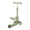 Trotineta, Lorelli Speedster, pana la 50 kg, scaun pliabil si reglabil, maner reglabil, roti cu leduri, frana de picior, Green