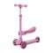 Trotineta, Lorelli Speedster, pana la 50 kg, scaun pliabil si reglabil, maner reglabil, roti cu leduri, frana de picior, Pink