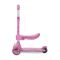 Trotineta, Lorelli Speedster, pana la 50 kg, scaun pliabil si reglabil, maner reglabil, roti cu leduri, frana de picior, Pink