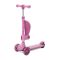 Trotineta, Lorelli Speedster, pana la 50 kg, scaun pliabil si reglabil, maner reglabil, roti cu leduri, frana de picior, Pink