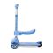 Trotineta, Lorelli Speedster, pana la 50 kg, scaun pliabil si reglabil, maner reglabil, roti cu leduri, frana de picior, Blue
