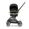 Carucior pentru nou-nascut, Lorelli Makaya, cu scaun rotativ 360 grade, cadru din aluminiu, pana la 22 kg, Black