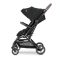 Carucior pentru nou-nascut, Lorelli Makaya, cu scaun rotativ 360 grade, cadru din aluminiu, pana la 22 kg, Black