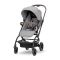 Carucior pentru nou-nascut, Lorelli Makaya, cu scaun rotativ 360 grade, cadru din aluminiu, pana la 22 kg, Grey