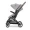 Carucior pentru nou-nascut, Lorelli Makaya, cu scaun rotativ 360 grade, cadru din aluminiu, pana la 22 kg, Grey