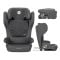 Scaun auto, Lorelli Rigel, I-Size, Isofix, pliabil pentru depozitare usoara, tetiera reglabila, 100-150 cm, Grey