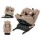 Scaun auto, Lorelli Capella, I-Size, Isofix, rotativ 360 grade, spatar reglabil 4 Pozitii, tetiera reglabila, 40-150 cm, Beige