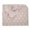 Paturica moale cu jucarie din plus, Lorelli Nappy, 90 x 75 cm, Iepuras, Pink