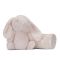Paturica moale cu jucarie din plus, Lorelli Nappy, 90 x 75 cm, Iepuras, Pink