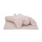 Set 2 piese, Lorelli, paturica moale 90 x 75 cm, pernuta in forma de iepuras 45 x 30 cm, Poffy, Pink