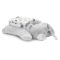 Set 2 piese, Lorelli, paturica moale 90 x 75 cm, pernuta in forma de ursulet 45 x 30 cm, Poffy, Grey