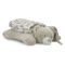 Set 2 piese, Lorelli, paturica moale 90 x 75 cm, pernuta in forma de ursulet 45 x 30 cm, Poffy, Beige