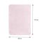 Paturica pentru bebelusi, Lorelli Twinkle, material moale, model decorativ in relief, 80 x 110 cm, Pink