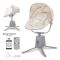 Leagan electric pentru bebelusi, Lorelli Storky, bluetooth, telecomanda, 5 viteze de leganare, Beige