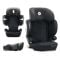Scaun auto, Lorelli Growgo, Isofix, pliabil, protectii laterale extensibile, spatar reglabil, tetiera reglabila, 100-150 cm, Black